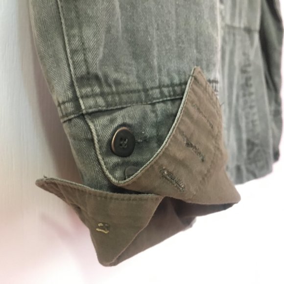 Boho Style Scandinavian Gray Jean Jacket - Picture 3 of 9